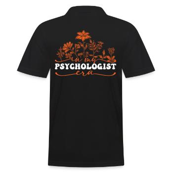 À mon époque de psychologue, les fleurs - Polo Homme - noir - Dos - Kai (181cm)