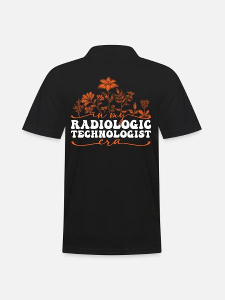 Radiologic Technologist Era Flowers - Men's Polo Shirt - black