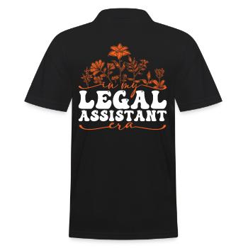 À l’époque de mon assistant juridique Design floral - Polo Homme - noir - Dos - Kai (181cm)