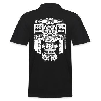 Maya Gott Mayanische Mythologie Kauil Symbol - Männer Poloshirt - Schwarz - Hinten - Kai (181cm)