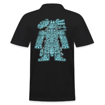 Dieu aztèque Mythologie ancienne Xochiquetzal - Polo Homme - noir - Dos - Kai (181cm)