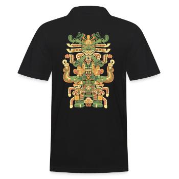 Dieu aztèque Mythologie ancienne Huitzilopochtli - Polo Homme - noir - Dos - Kai (181cm)