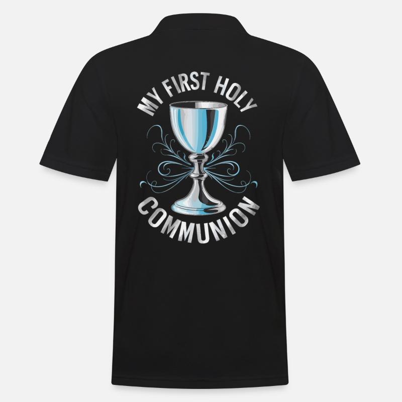 Mon calice de première communion - Polo Homme - noir