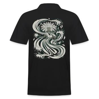 Aztec god Aztec mythology Chalchiuhtotolin - Men's Polo Shirt - black - Back - Kai (181cm)