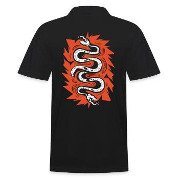 Dieu aztèque Mythologie ancienne Coatlicue - Polo Homme - noir - Dos - Kai (181cm)