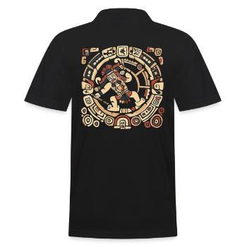 Dieu aztèque Mythologie ancienne Huitzilopochtli - Polo Homme - noir - Dos - Kai (181cm)
