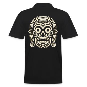 Dieu aztèque Mythologie ancienne Mictlantecuhtli - Polo Homme - noir - Dos - Kai (181cm)