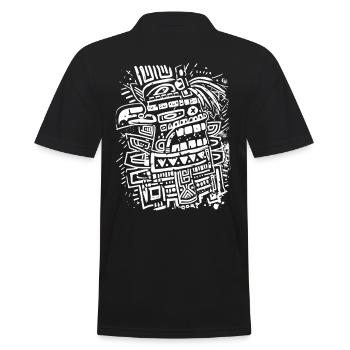 Dieu aztèque Mythologie ancienne Tezcatlipoca - Polo Homme - noir - Dos - Kai (181cm)