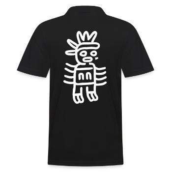 Aztekischer Gott Alte Mythologie Quetzalcoatl - Männer Poloshirt - Schwarz - Hinten - Kai (181cm)