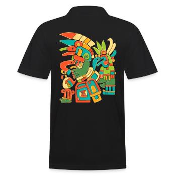 Dieu aztèque Mythologie ancienne Mictlantecuhtli - Polo Homme - noir - Dos - Kai (181cm)