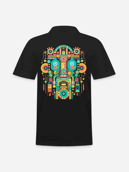 Maya-gud Maya-mytologi Itzamna - Herre poloshirt - sort