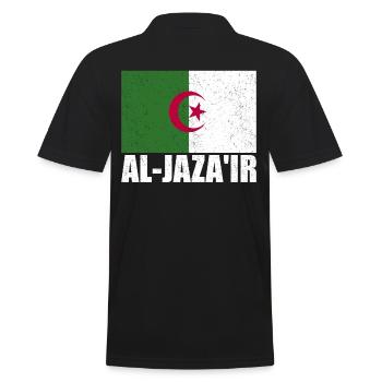 Cook Island Flag Vintage - Men's Polo Shirt - black - Back - Kai (181cm)