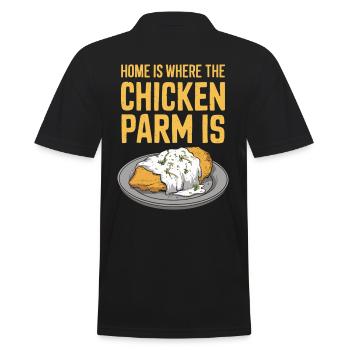 La maison est là où se trouve le poulet Parm - Chicken Parm - Polo Homme - noir - Dos - Kai (181cm)