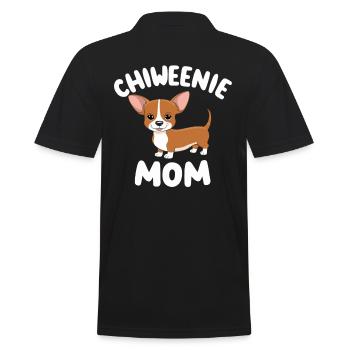 Chiweenie Maman - Fière de ton petit ami ! - Polo Homme - noir - Dos - Kai (181cm)