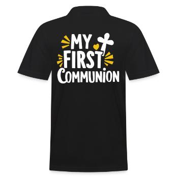 Mon souvenir de célébration de la première communion - Polo Homme - noir - Dos - Kai (181cm)