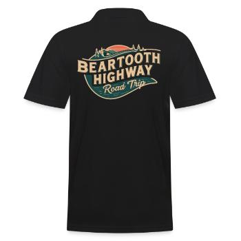 Beartooth Highway Road Trip Aventure - Polo Homme - noir - Dos - Kai (181cm)