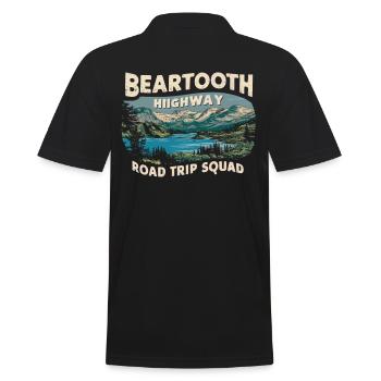Escouade de road trip sur l’autoroute Beartooth - Polo Homme - noir - Dos - Kai (181cm)