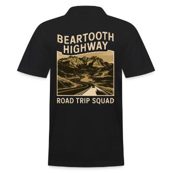 Escouade de road trip sur l’autoroute Beartooth - Polo Homme - noir - Dos - Kai (181cm)
