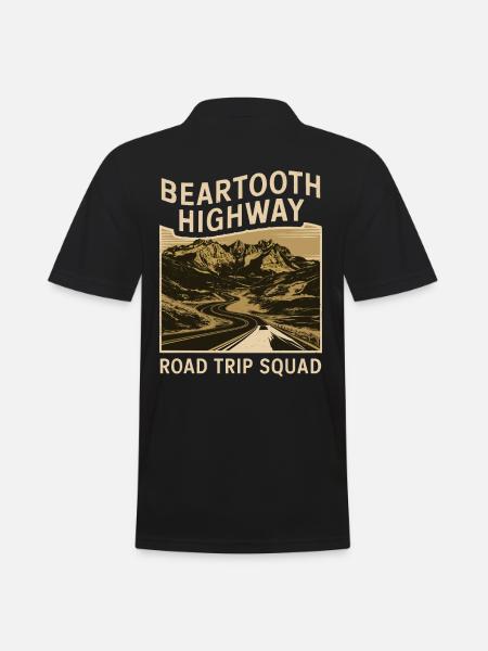 Beartooth Highway Road Trip Squad - Men's Polo Shirt - black