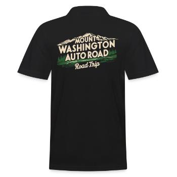 Mount Washington Auto Road Road Trip Berge - Männer Poloshirt - Schwarz - Hinten - Kai (181cm)