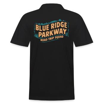 Blue Ridge Parkway Road Trip Squad - Men's Polo Shirt - black - Back - Kai (181cm)
