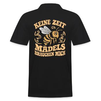 Apiculteur Pas de temps Mes filles ont besoin de moi - Polo Homme - noir - Dos - Kai (181cm)