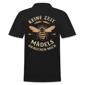 Pas de temps mes filles ont besoin de moi apiculteur - Polo Homme - noir - Dos - Kai (181cm)