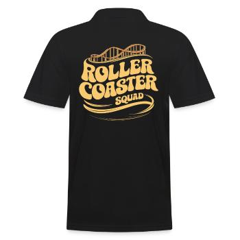 Roller Coaster Squad Aventure - Polo Homme - noir - Dos - Kai (181cm)