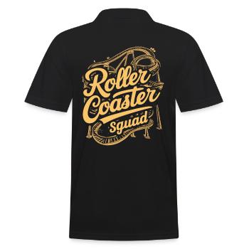 Roller Coaster Squad Adventure Fans - Polo Homme - noir - Dos - Kai (181cm)