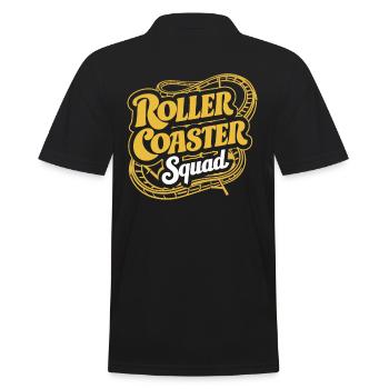 Roller Coaster Squad Plaisir et aventure - Polo Homme - noir - Dos - Kai (181cm)