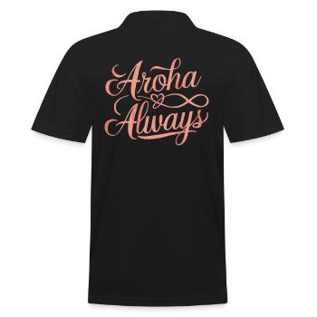 Souvenir Nouvelle-Zélande Aroha Always - Polo Homme - noir - Dos - Kai (181cm)