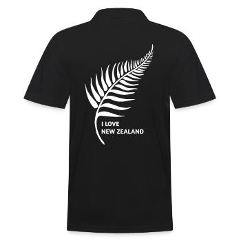 I Love New Zealand Souvenir - New Zealand - Polo Homme - noir - Dos - Kai (181cm)