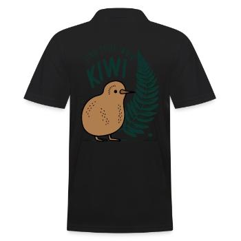 Trouvez le Kiwi qui sommeille en vous - Souvenir Nouvelle-Zélande - Polo Homme - noir - Dos - Kai (181cm)