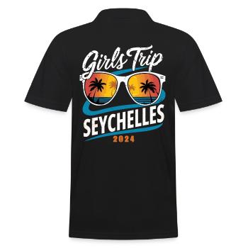 Voyage entre filles aux Seychelles 2024 - Polo Homme - noir - Dos - Kai (181cm)