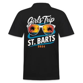Pigetur St. Barts 2024 - Herre poloshirt - sort - Bagpå - Kai (181cm)