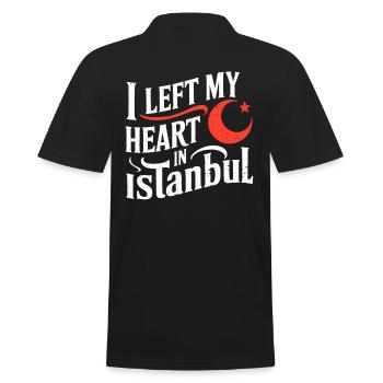 J’ai laissé mon cœur à Istanbul Souvenir - Polo Homme - noir - Dos - Kai (181cm)