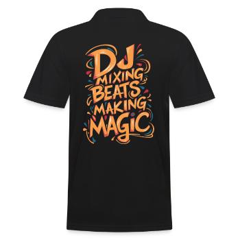 DJ mixage Beats Making Magic - Polo Homme - noir - Dos - Kai (181cm)