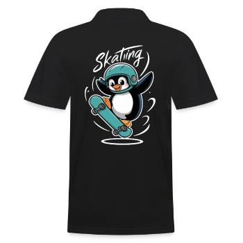 Pingouin Skating Aventurier - Polo Homme - noir - Dos - Kai (181cm)