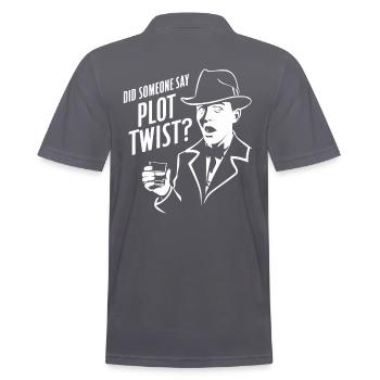Murder Mystery Dinner Outfit Plot Twist - Männer Poloshirt - Anthrazit - Hinten - Nico (186cm)