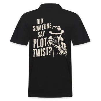 Murder Mystery Dinner Outfit Did Someone Say Plot - Männer Poloshirt - Schwarz - Hinten - Kai (181cm)