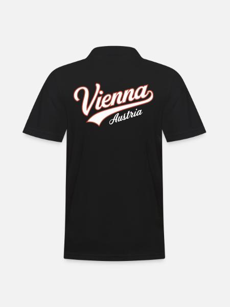 Vienna Austria Souvenir - Men's Polo Shirt - black