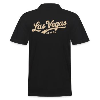 Las Vegas, Nevada, Souvenir - Polo Homme - noir - Dos - Kai (181cm)