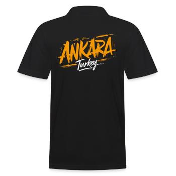 Souvenir Ankara Turquie - Polo Homme - noir - Dos - Kai (181cm)