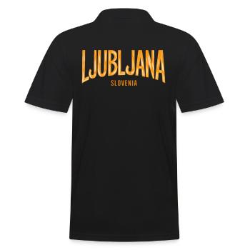 Ljubljana Souvenir Slovénie - Polo Homme - noir - Dos - Kai (181cm)