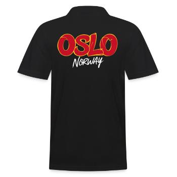 Oslo Norvège Souvenir Souvenir de voyage - Polo Homme - noir - Dos - Kai (181cm)