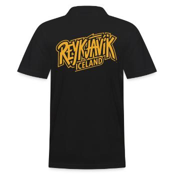 Reykjavík Islande Souvenir Design - Polo Homme - noir - Dos - Kai (181cm)