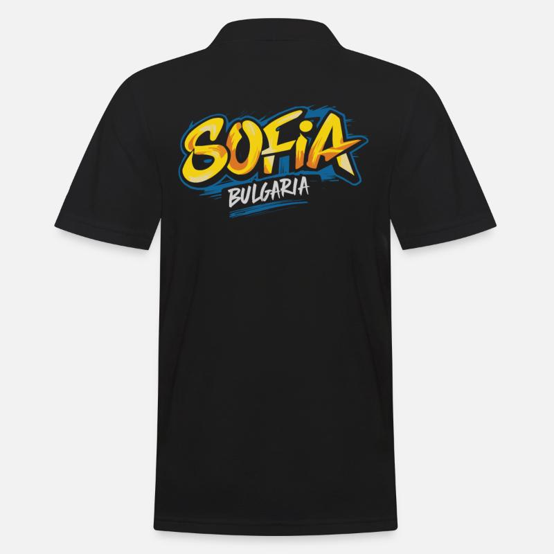 Sofia Bulgarien Souvenir - Männer Poloshirt - Schwarz