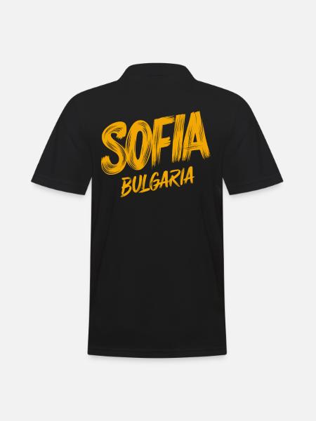 Sofia Bulgaria Souvenir - Men's Polo Shirt - black