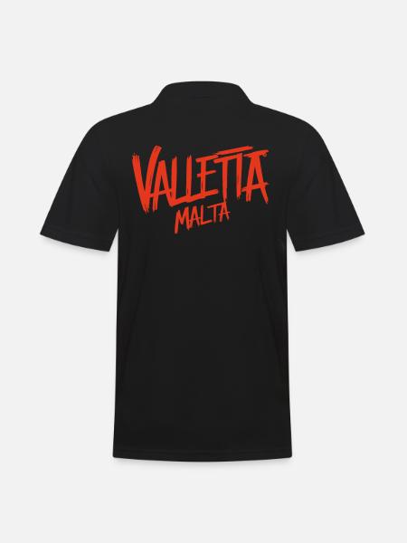 Valletta Malta Souvenir - Men's Polo Shirt - black