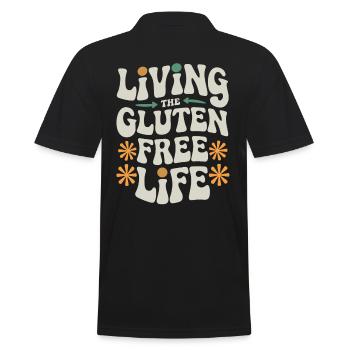 La vie La vie sans gluten - Polo Homme - noir - Dos - Kai (181cm)